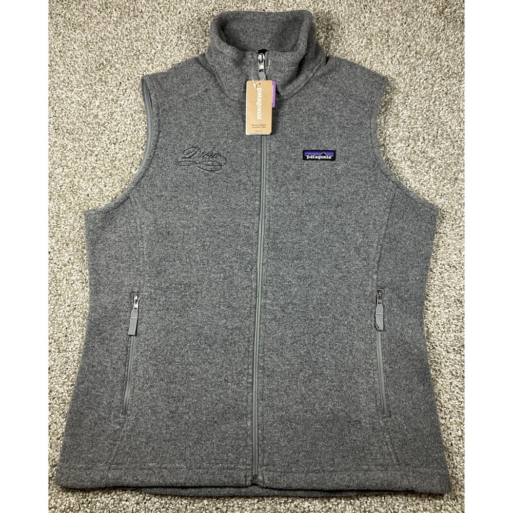Patagonia Women's Classic Synchilla Vest *Logo* NEW Gray Nickel Size Medium